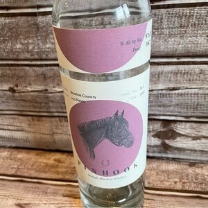 Pinhook Kentucky bourbon bottle empty thoroughbred horse racing decor up cycle